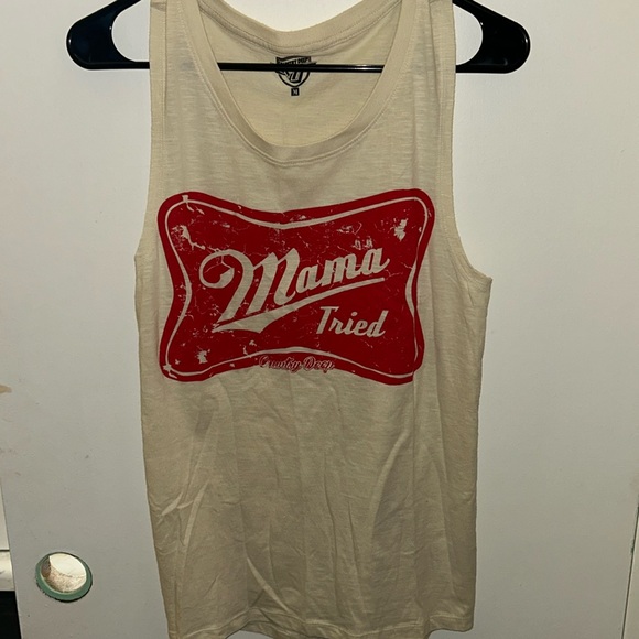 Tops - Country Deep Muscle Tee Mama Tried
